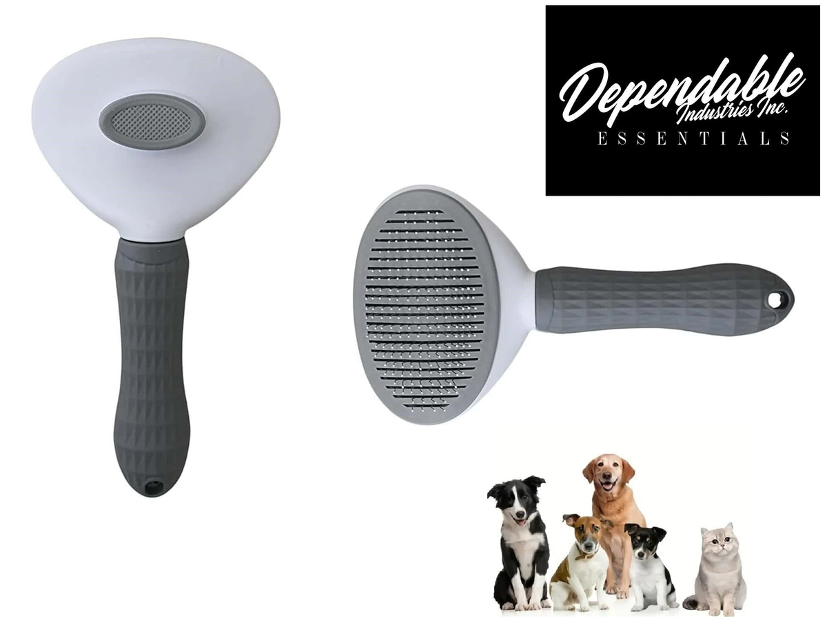 Self-Cleaning Deshedding Brush for Dogs & Cats